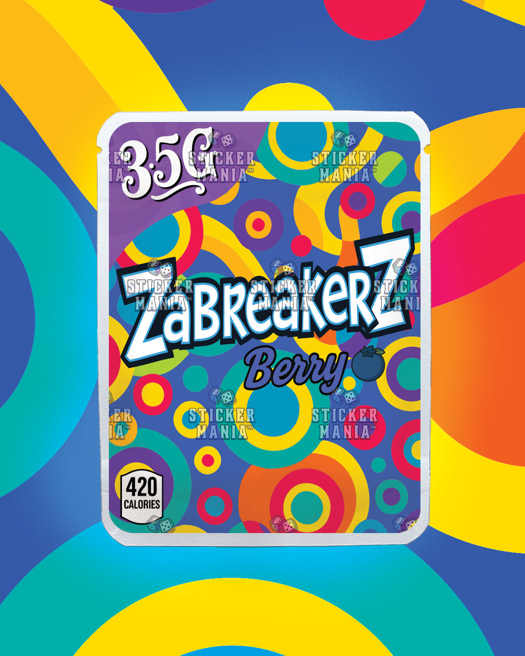 Zabreakerz Berry | Pre-Made Sticker Bag | 3.5g