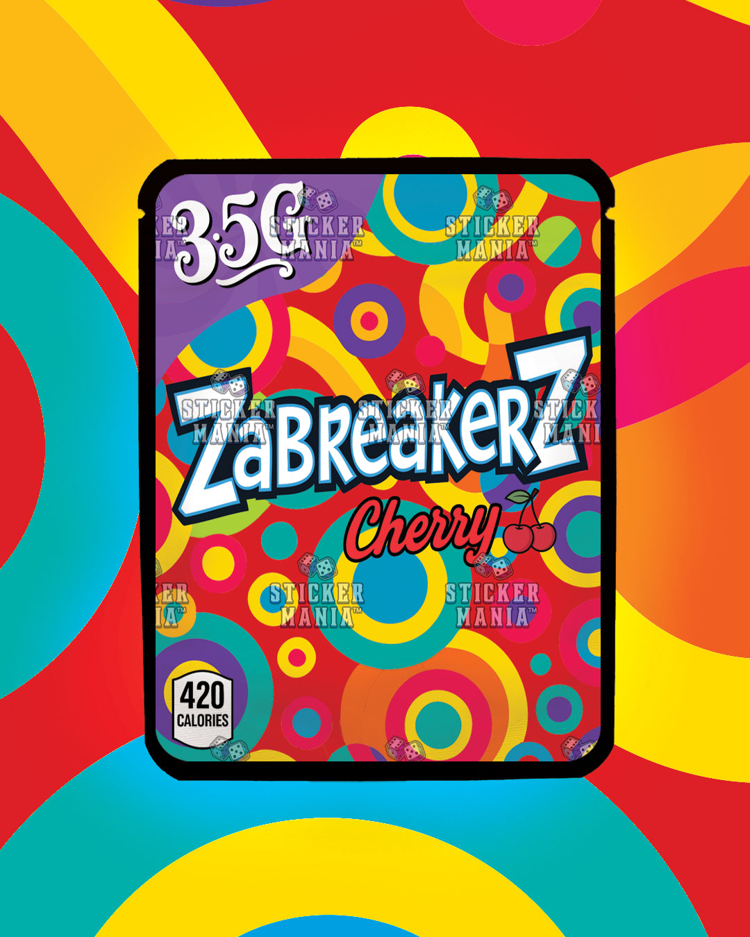 Zabreakerz Cherry | Pre-Made Sticker Bag | 3.5g