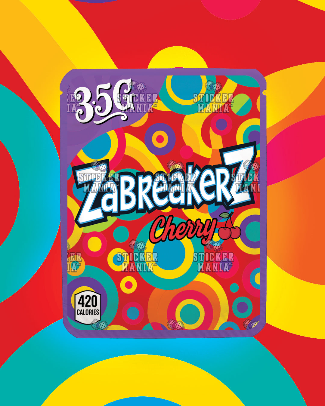 Zabreakerz Cherry | Pre-Made Sticker Bag | 3.5g