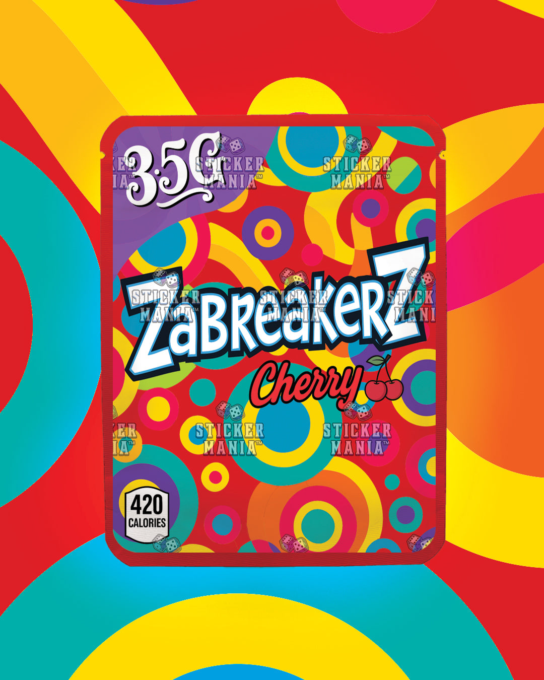 Zabreakerz Cherry | Pre-Made Sticker Bag | 3.5g