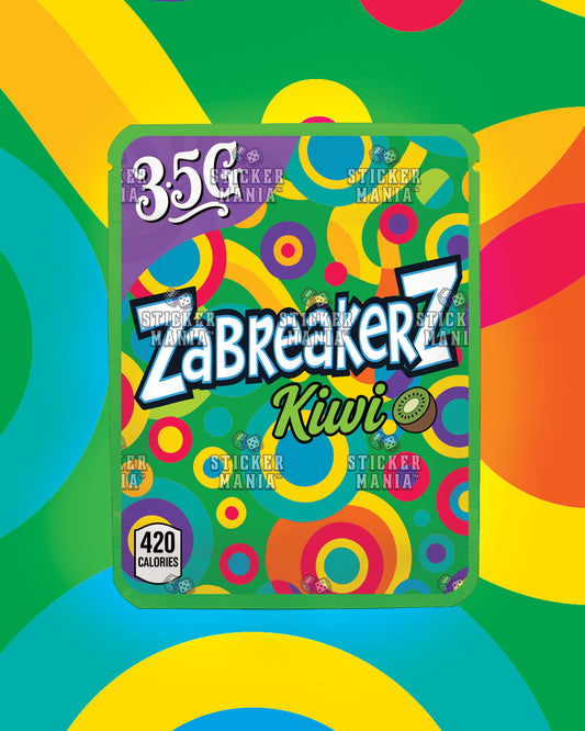 Zabreakerz Kiwi | Pre-Made Sticker Bag | 3.5g