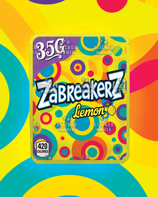 Zabreakerz Lemon | Pre-Made Sticker Bag | 3.5g