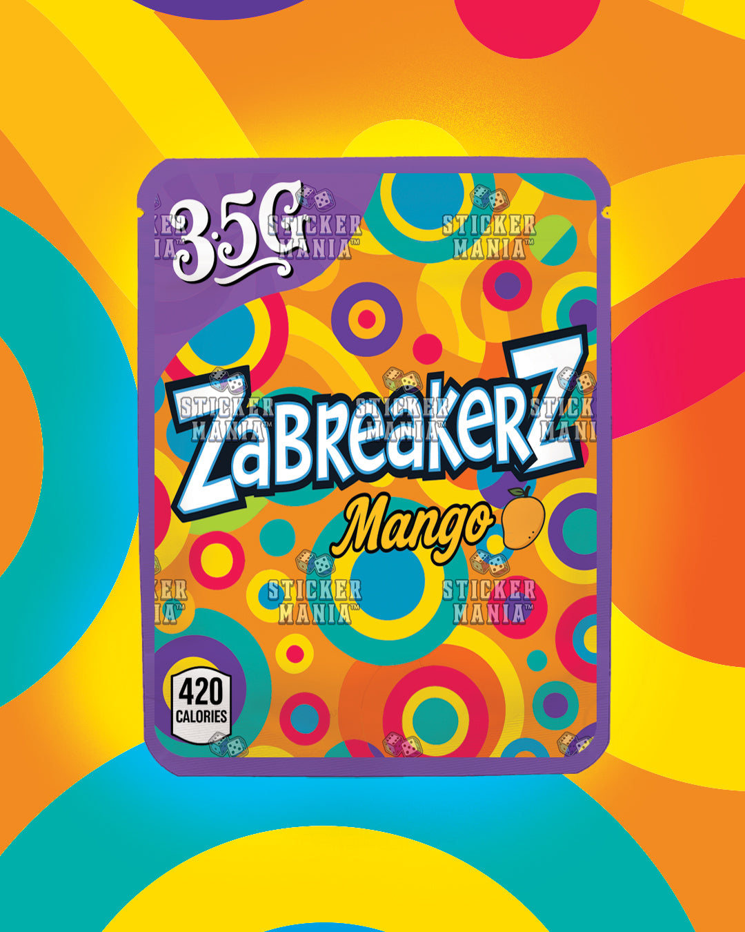 Zabreakerz Mango | Pre-Made Sticker Bag | 3.5g