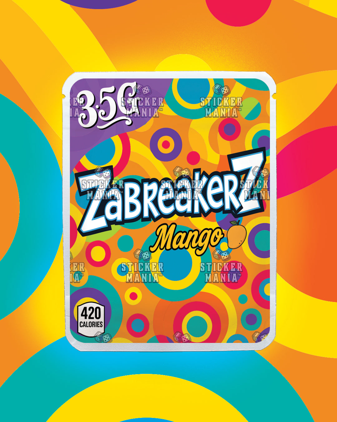 Zabreakerz Mango | Pre-Made Sticker Bag | 3.5g