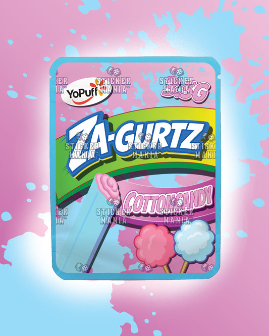 Zagurtz Cotton Candy | Pre-Made Sticker Bag | 3.5g