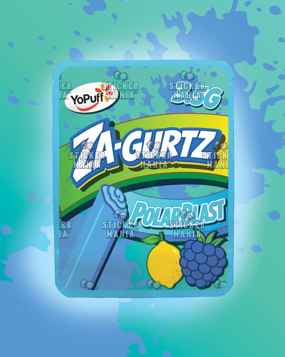 Zagurtz Polar Blast | Pre-Made Sticker Bag | 3.5g