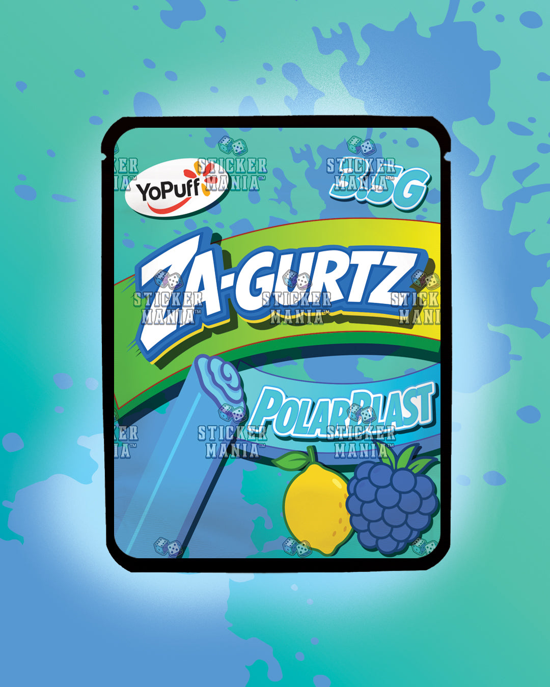 Zagurtz Polar Blast | Pre-Made Sticker Bag | 3.5g