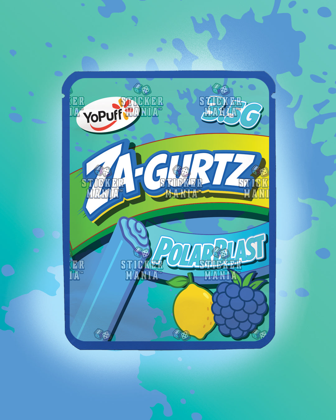 Zagurtz Polar Blast | Pre-Made Sticker Bag | 3.5g