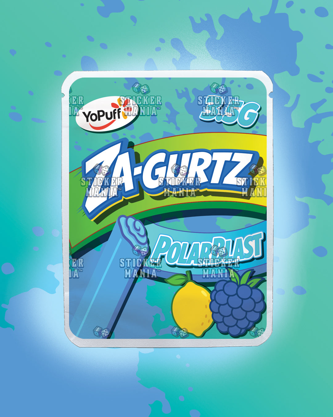 Zagurtz Polar Blast | Pre-Made Sticker Bag | 3.5g