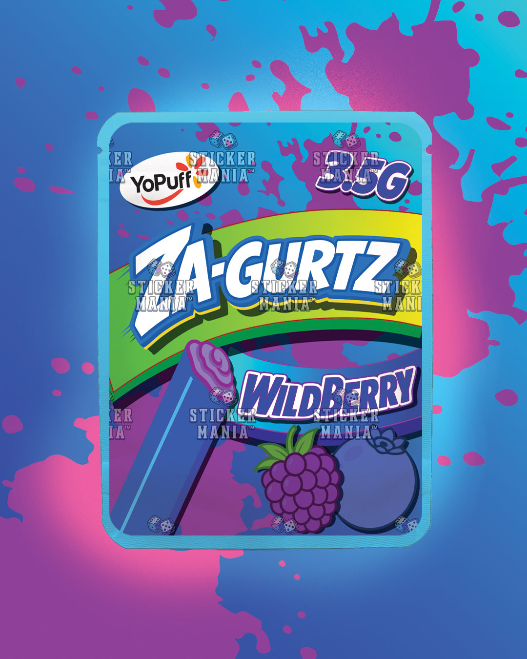 Zagurtz Wild Berry | Pre-Made Sticker Bag | 3.5g
