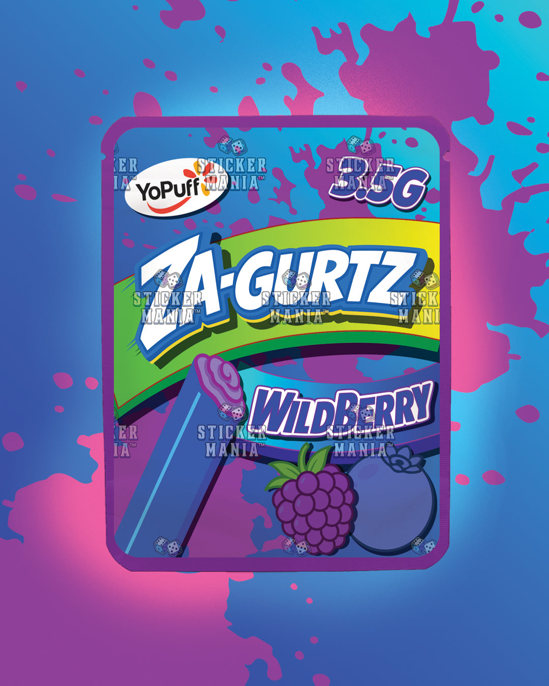 Zagurtz Wild Berry | Pre-Made Sticker Bag | 3.5g