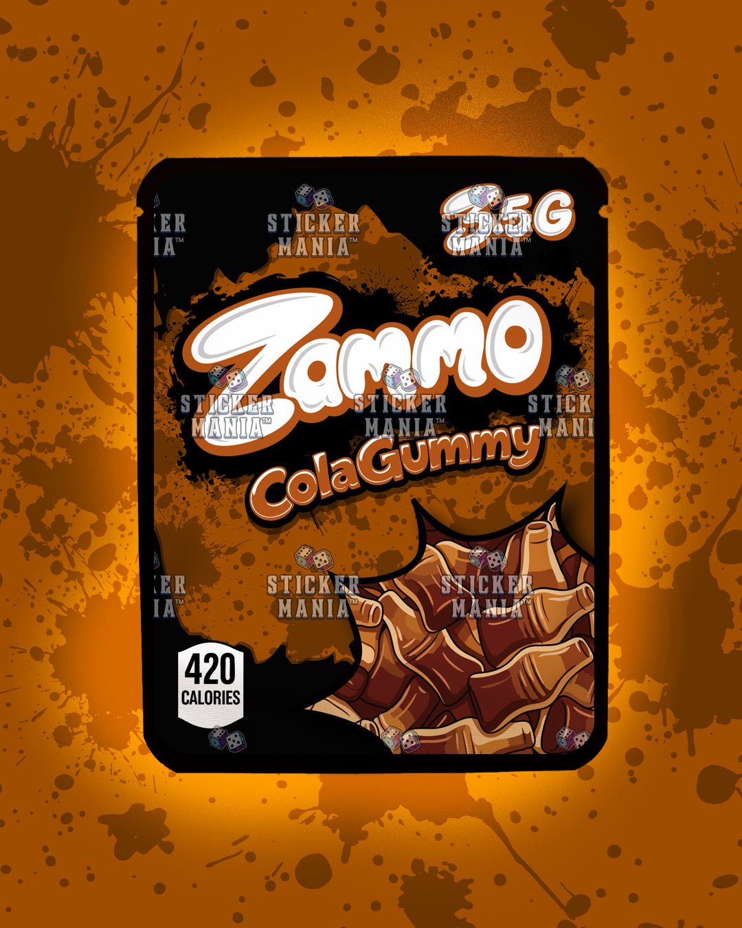 Zammo Cola Gummy | Pre-Made Sticker Bag | 3.5g