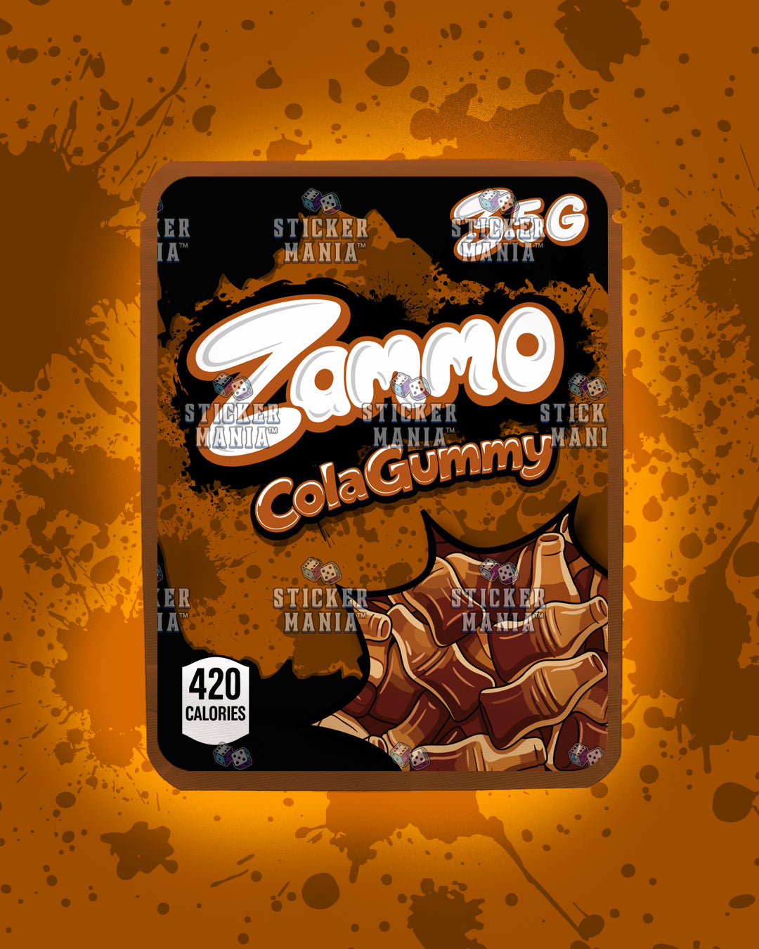 Zammo Cola Gummy | Pre-Made Sticker Bag | 3.5g