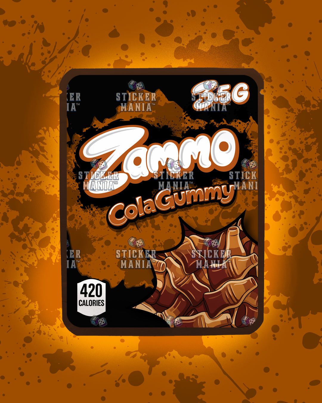 Zammo Cola Gummy | Pre-Made Sticker Bag | 3.5g