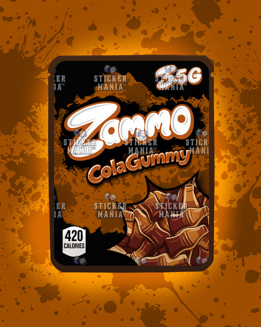 Zammo Cola Gummy | Pre-Made Sticker Bag | 3.5g