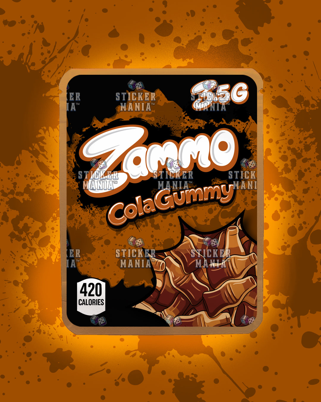 Zammo Cola Gummy | Pre-Made Sticker Bag | 3.5g