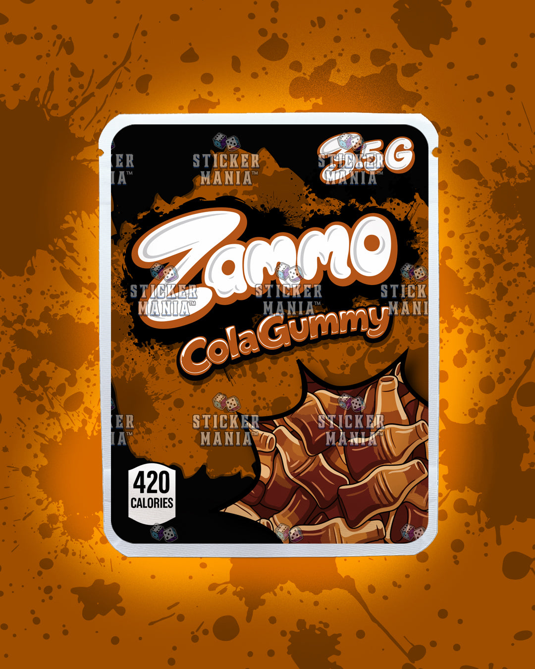 Zammo Cola Gummy | Pre-Made Sticker Bag | 3.5g