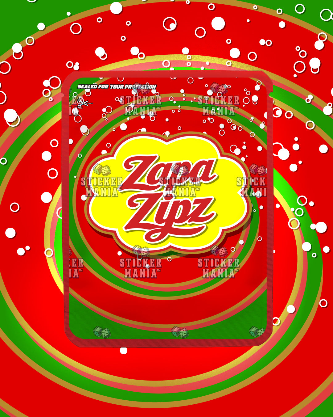 Zapa Zipz Watermelon | Pre-Made Sticker Bag | 3.5g