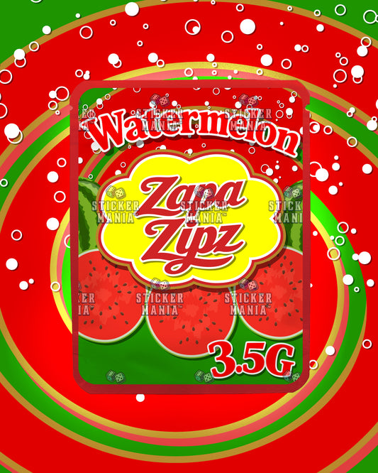 Zapa Zipz Watermelon | Pre-Made Sticker Bag | 3.5g