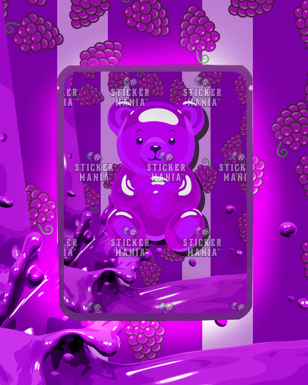 Zatchi Midnight Grape Burst | Pre-Made Sticker Bag | 3.5g