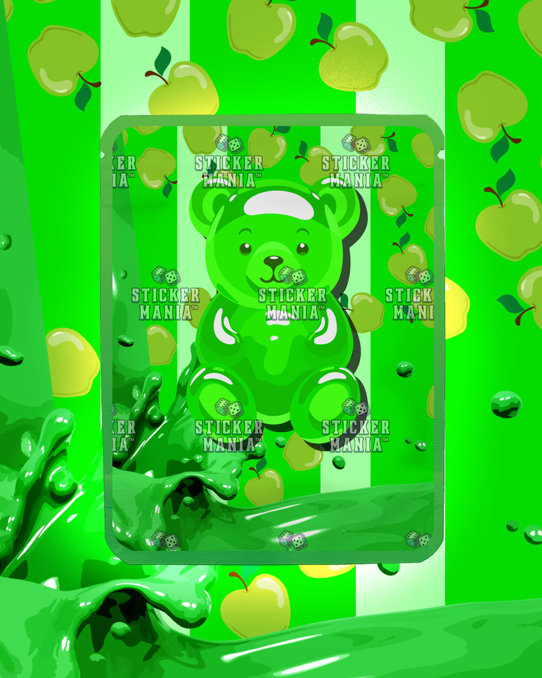 Zatchi Sour Apple Pop | Pre-Made Sticker Bag | 3.5g