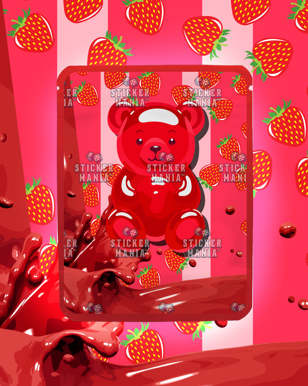 Zatchi Strawberry Splash | Pre-Made Sticker Bag | 3.5g