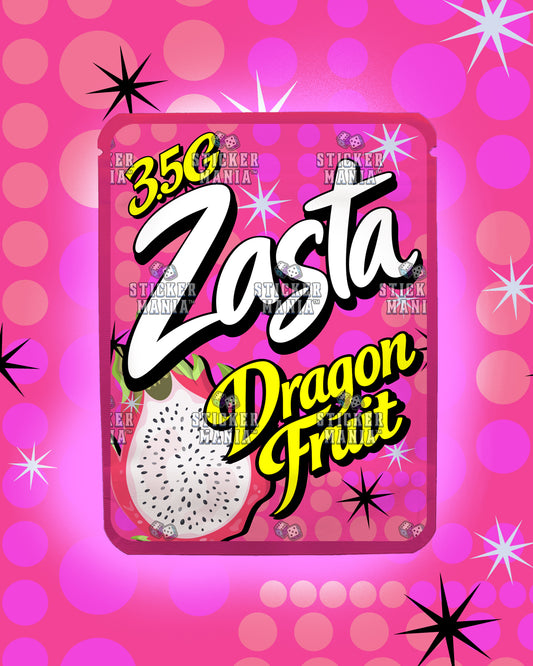 Zasta Dragon Fruit | Pre-Made Sticker Bag | 3.5g