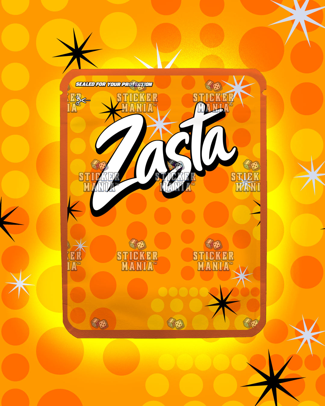 Zasta Pineapple Orange | Pre-Made Sticker Bag | 3.5g
