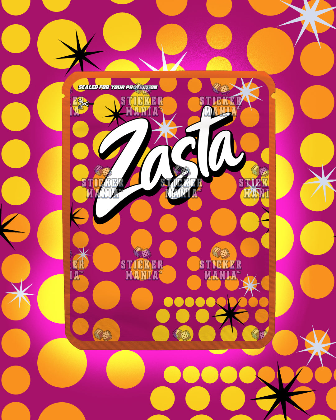 Zasta Passion Fruit | Pre-Made Sticker Bag | 3.5g