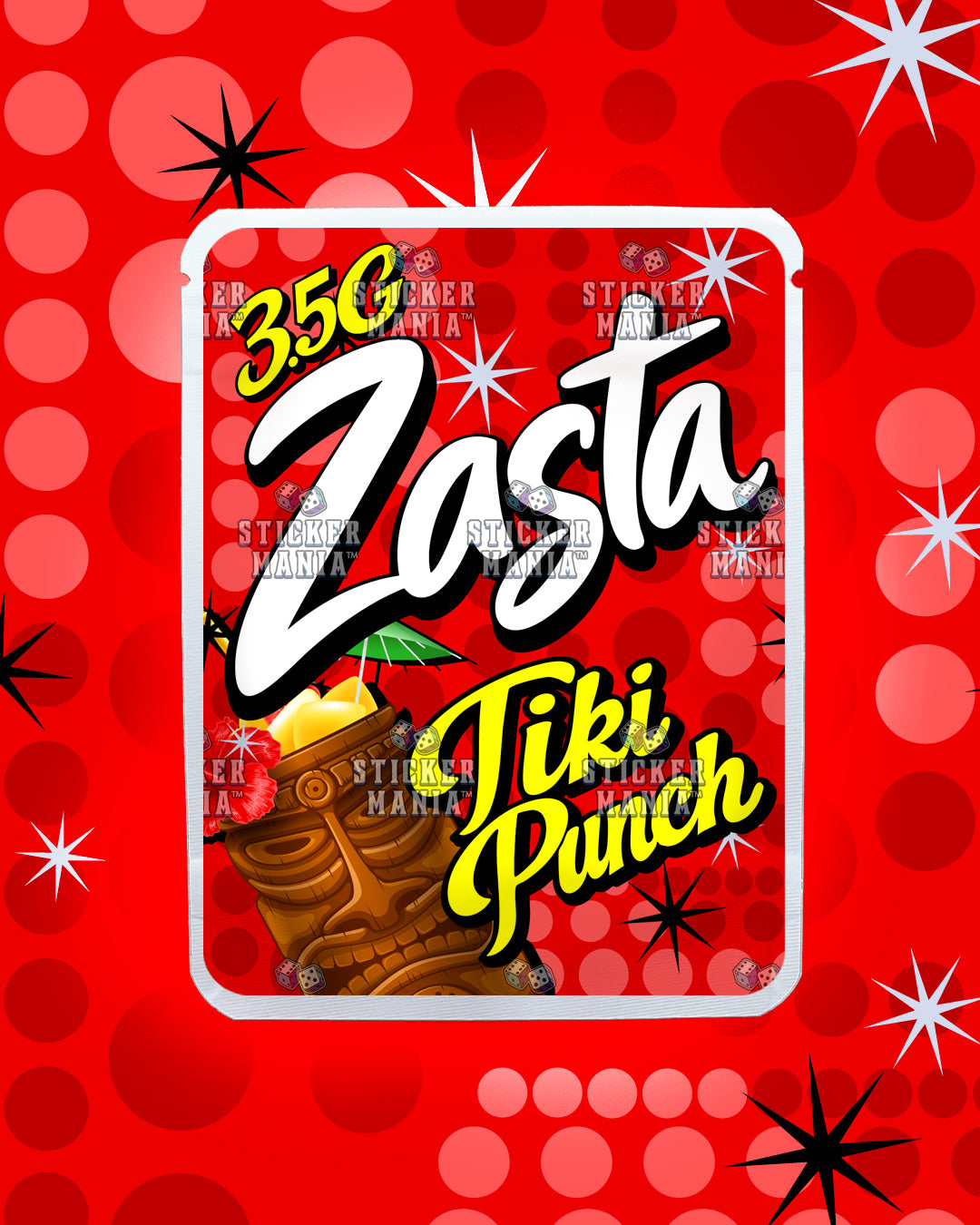 Zasta Tiki Punch | Pre-Made Sticker Bag | 3.5g