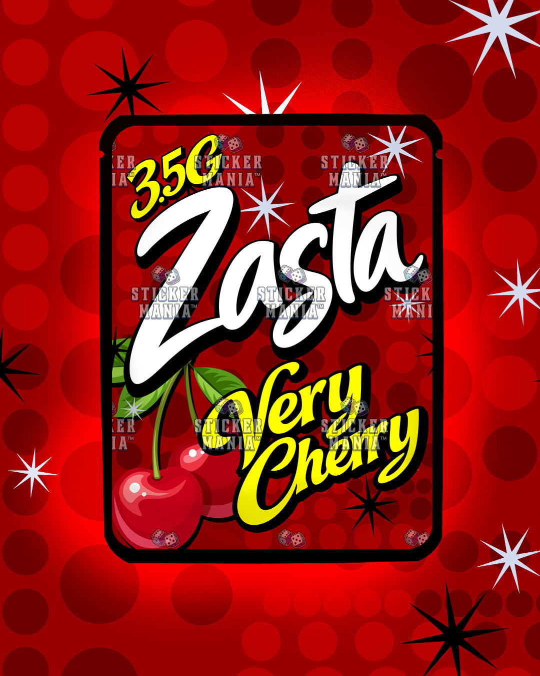 Zasta Very Cherry | Pre-Made Sticker Bag | 3.5g