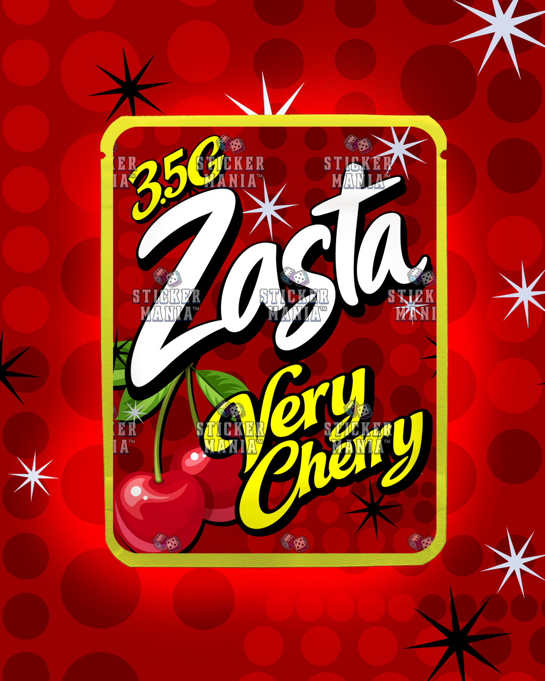 Zasta Very Cherry | Pre-Made Sticker Bag | 3.5g