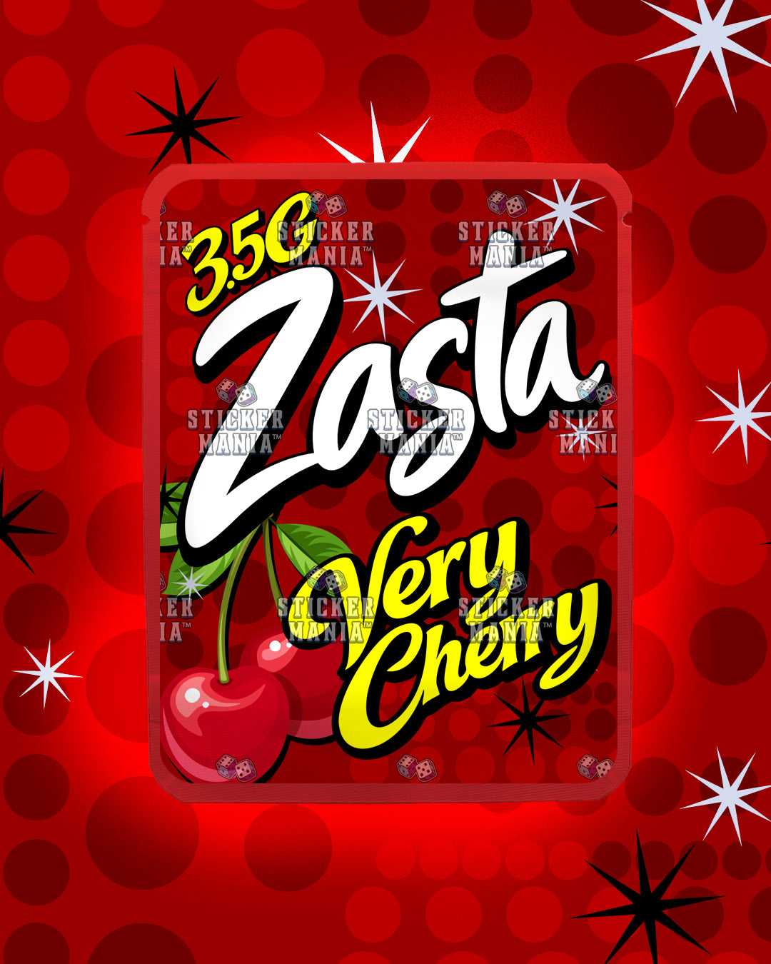 Zasta Very Cherry | Pre-Made Sticker Bag | 3.5g