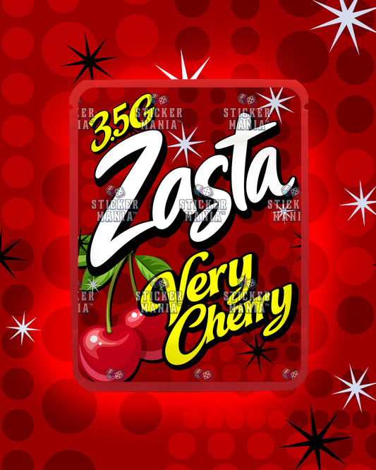 Zasta Very Cherry | Pre-Made Sticker Bag | 3.5g