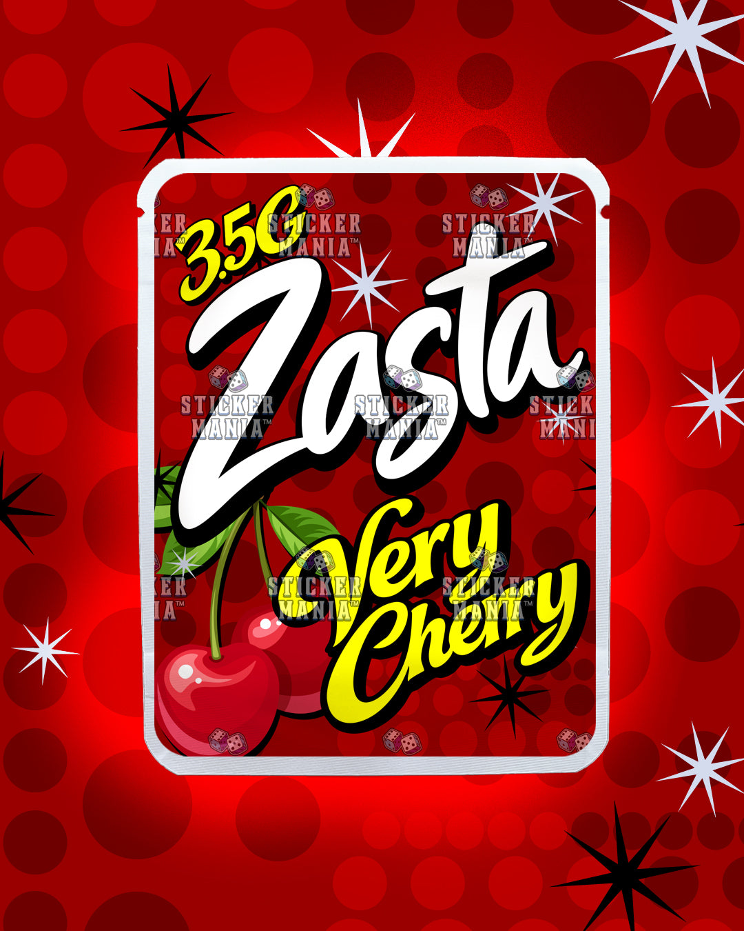Zasta Very Cherry | Pre-Made Sticker Bag | 3.5g