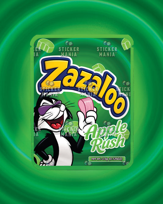 Zazaloo Apple Rush | Pre-Made Sticker Bag | 3.5g