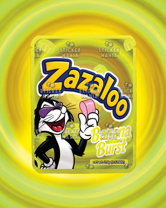 Zazaloo Banana Burst | Pre-Made Sticker Bag | 3.5g