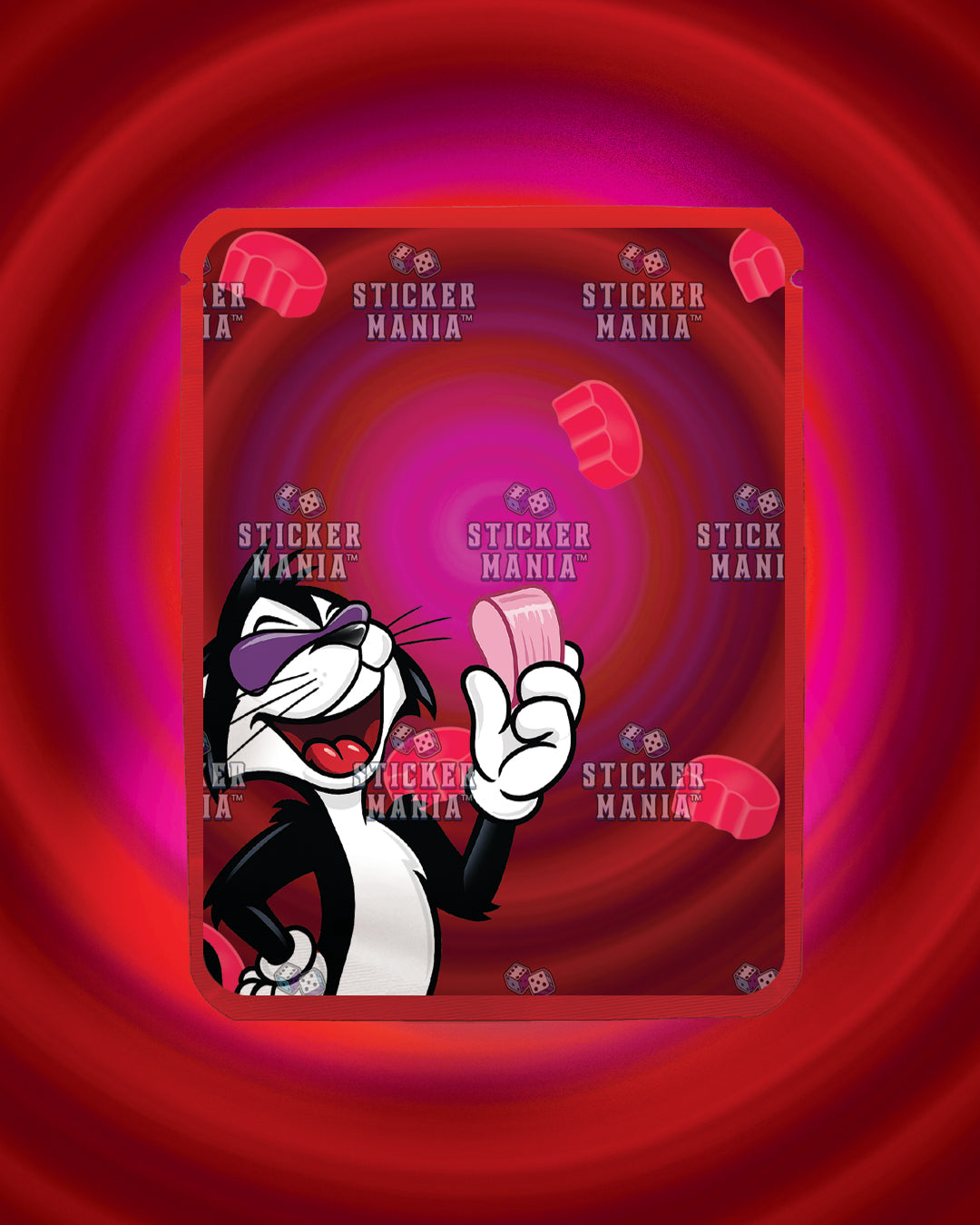 Zazaloo Cherry Pop | Pre-Made Sticker Bag | 3.5g