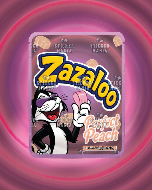 Zazaloo Perfect Peach | Pre-Made Sticker Bag | 3.5g