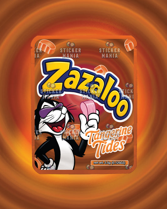 Zazaloo Tangerine Tides | Pre-Made Sticker Bag | 3.5g