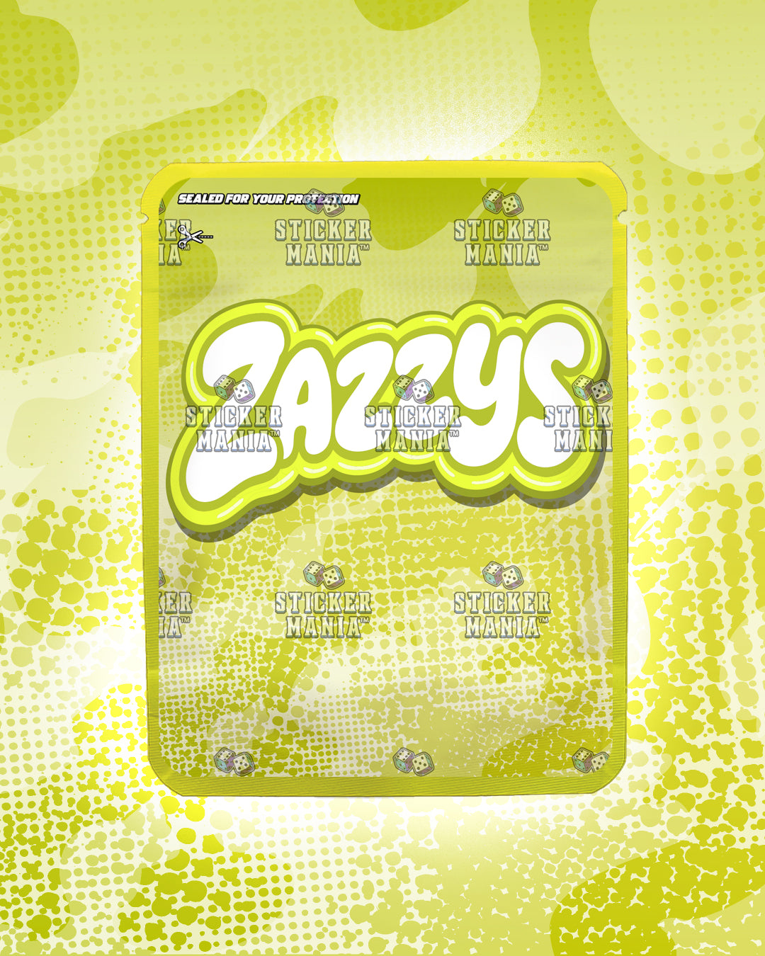 Zazzys Banana Split | Pre-Made Sticker Bag | 3.5g