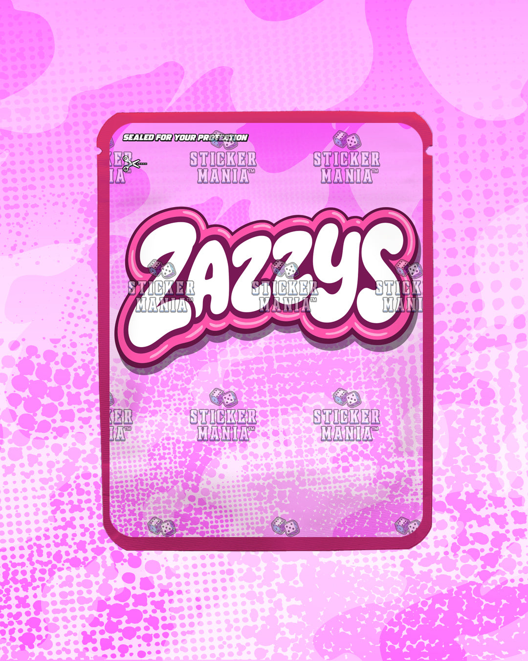 Zazzys Cotton Candy | Pre-Made Sticker Bag | 3.5g