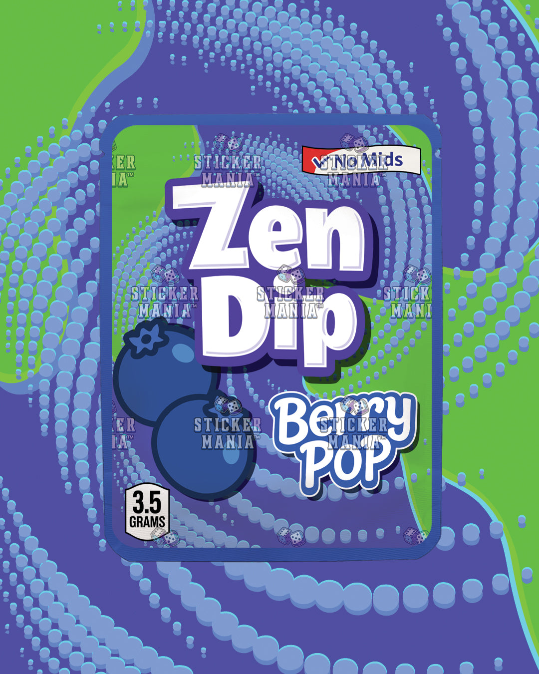 Zen Dip Berry Pop | Pre-Made Sticker Bag | 3.5g