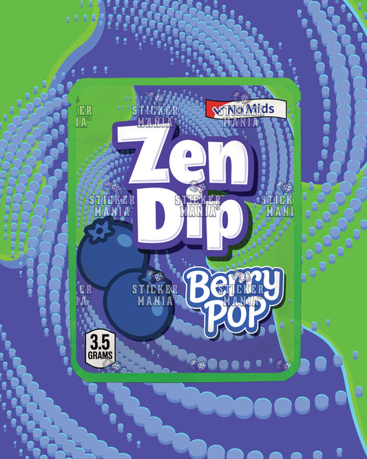 Zen Dip Berry Pop | Pre-Made Sticker Bag | 3.5g