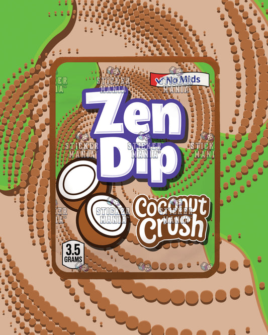 Zen Dip Coconut Crush | Pre-Made Sticker Bag | 3.5g