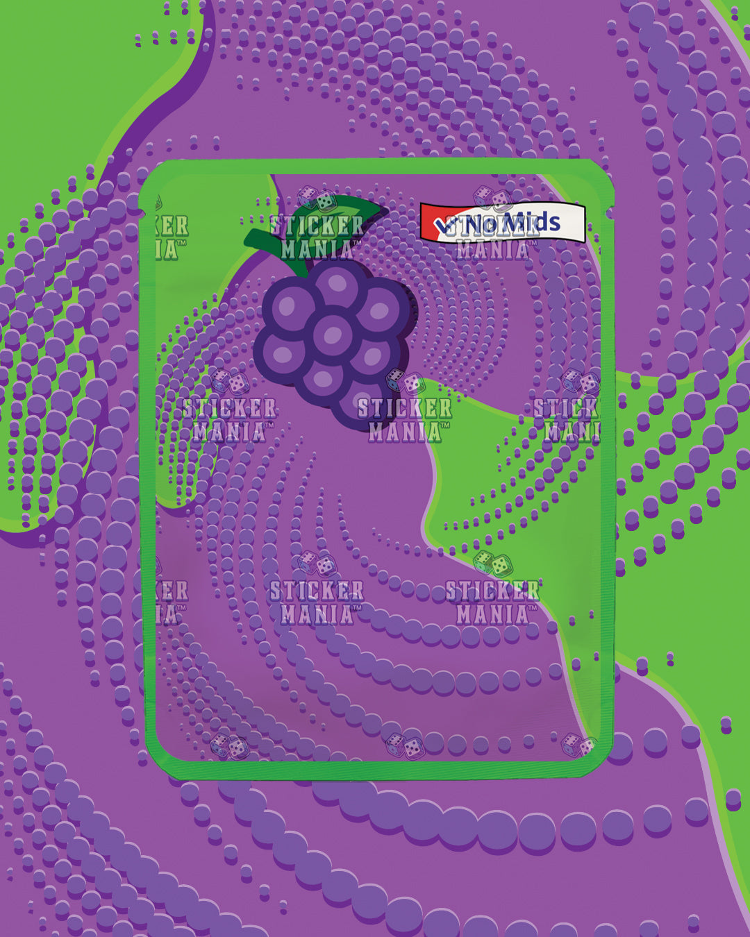Zen Dip Grape Fizz | Pre-Made Sticker Bag | 3.5g