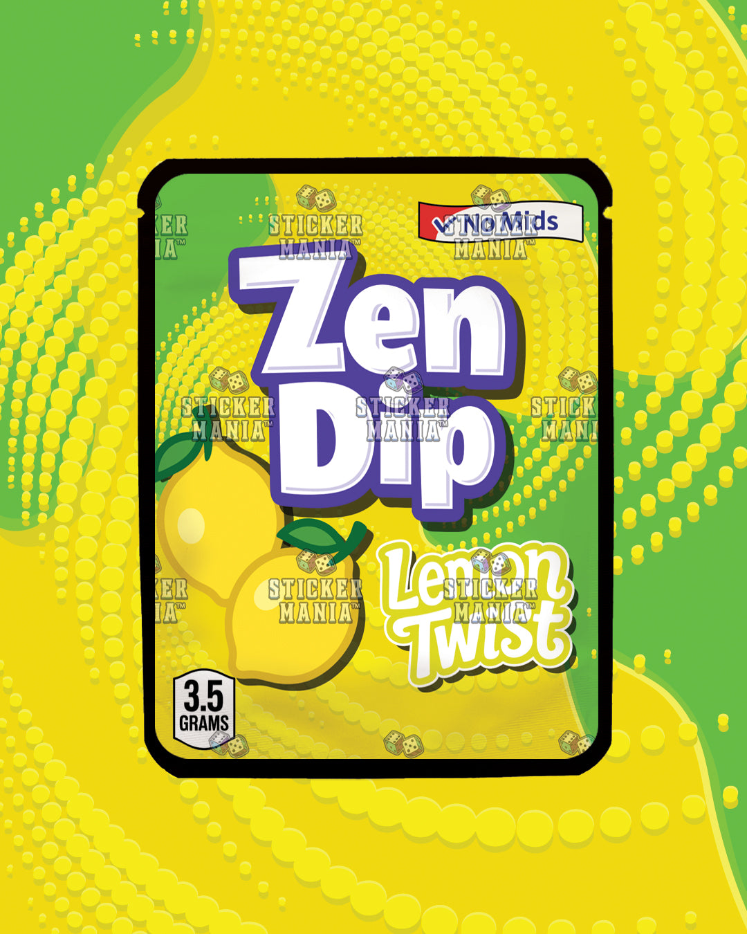 Zen Dip Lemon Twist | Pre-Made Sticker Bag | 3.5g