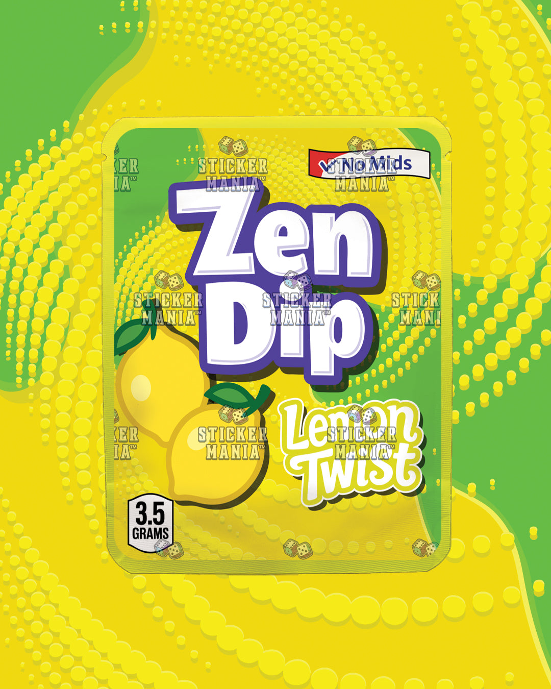 Zen Dip Lemon Twist | Pre-Made Sticker Bag | 3.5g
