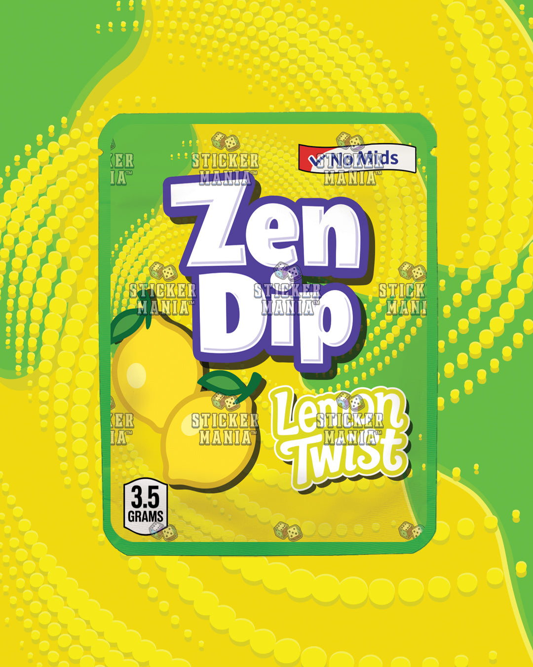 Zen Dip Lemon Twist | Pre-Made Sticker Bag | 3.5g