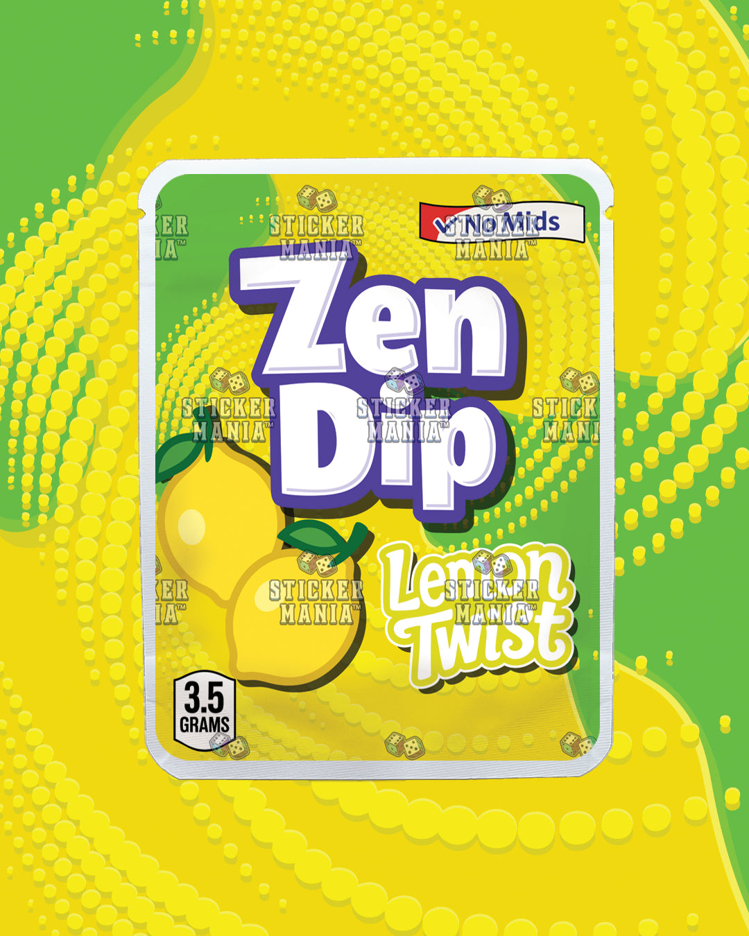 Zen Dip Lemon Twist | Pre-Made Sticker Bag | 3.5g